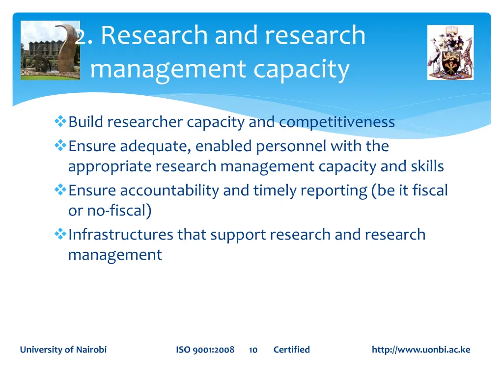 2 research and research management capacity