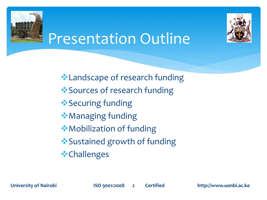 presentation outline