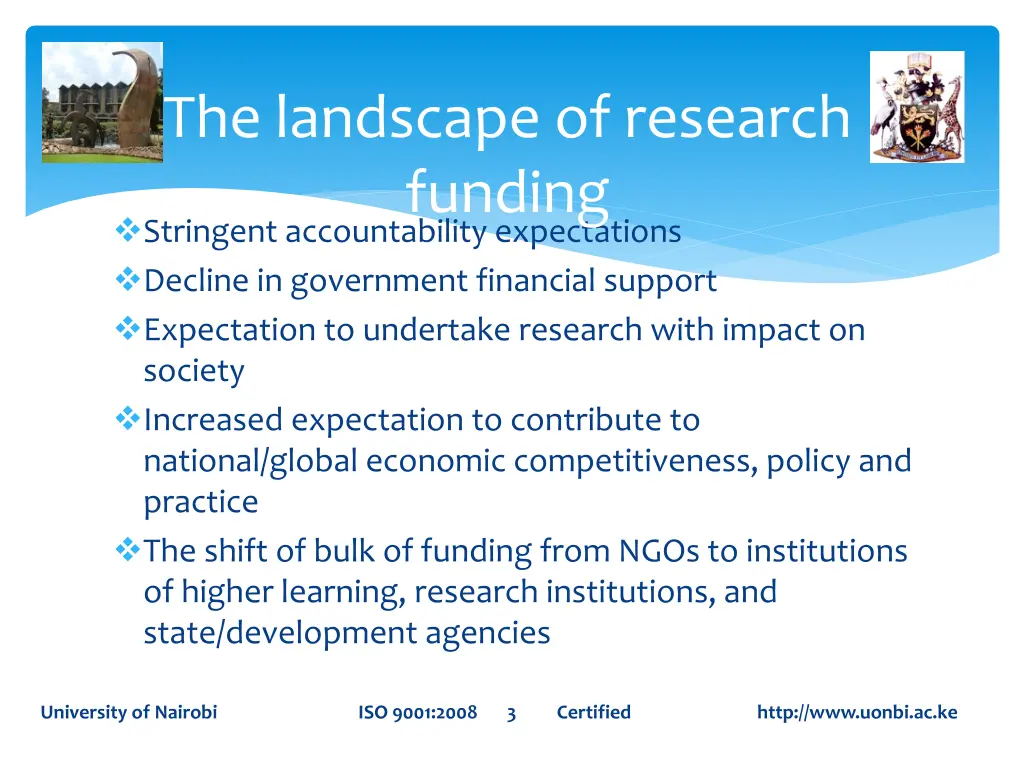 the landscape of research funding
