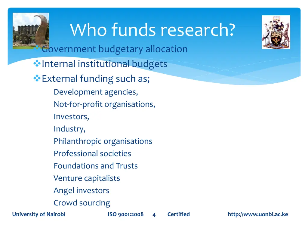 who funds research