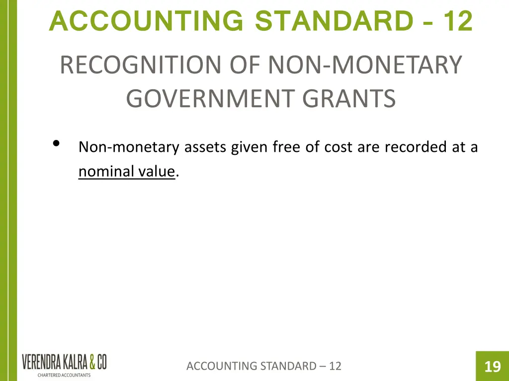 accounting standard 12 recognition
