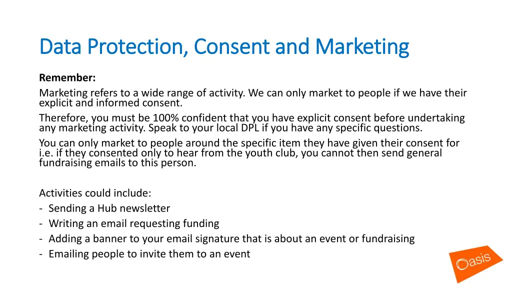 data protection consent and marketing data 1