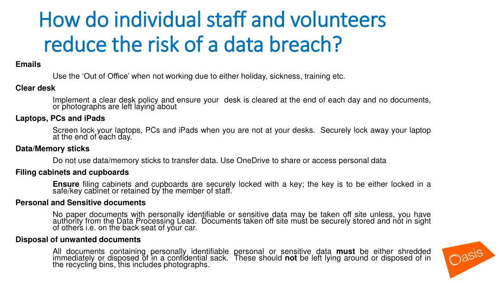 how do individual staff and volunteers