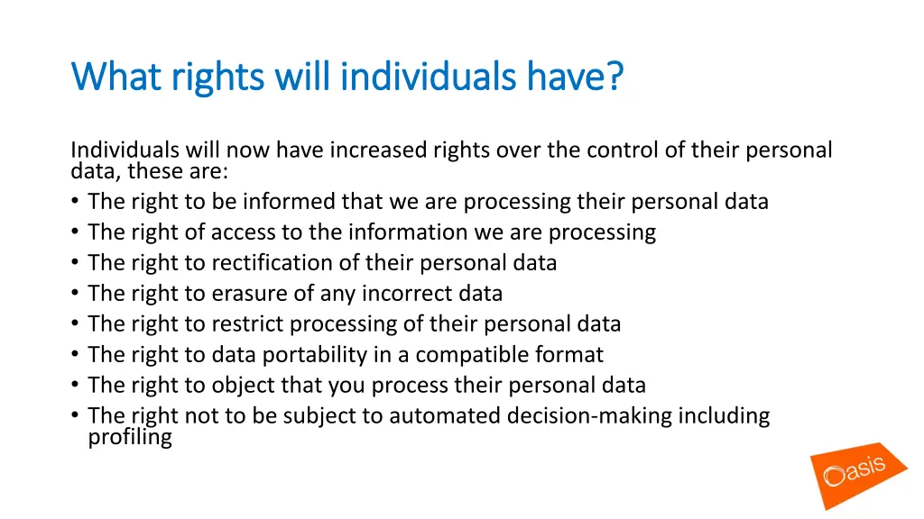 what rights will individuals have what rights