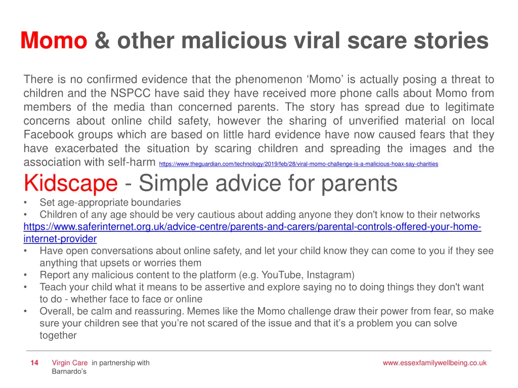 momo other malicious viral scare stories