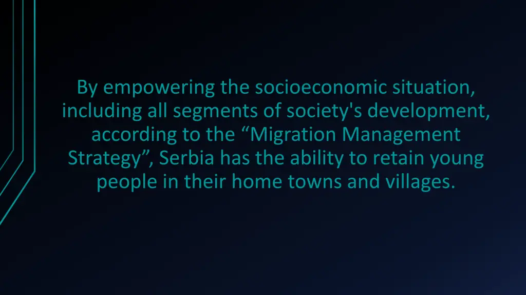 by empowering the socioeconomic situation