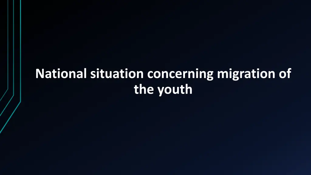 national situation concerning migration