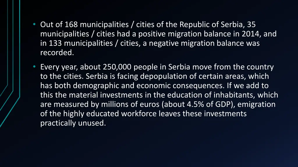 out of 168 municipalities cities of the republic