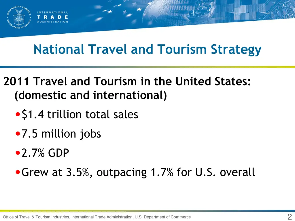 national travel and tourism strategy