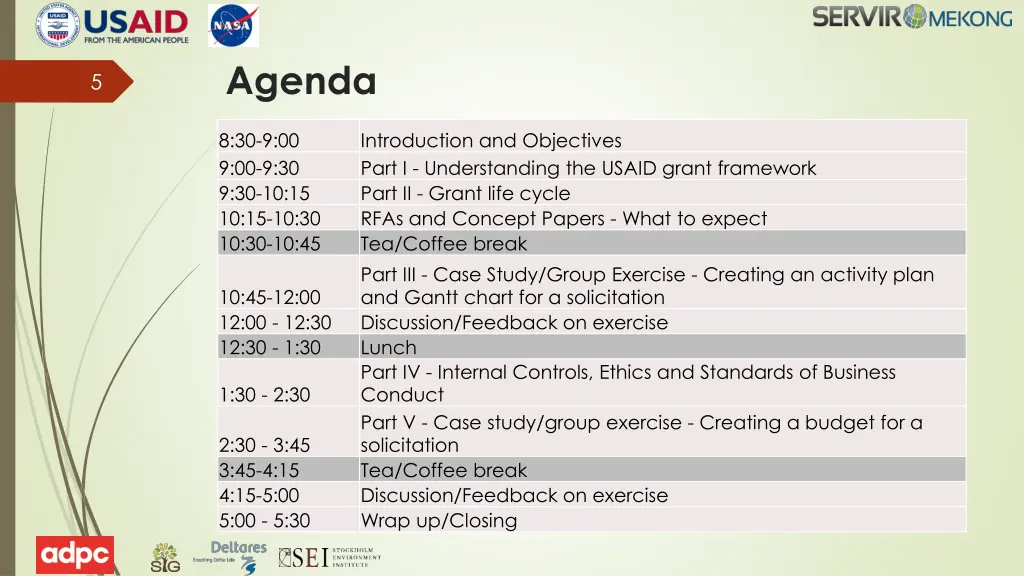 agenda