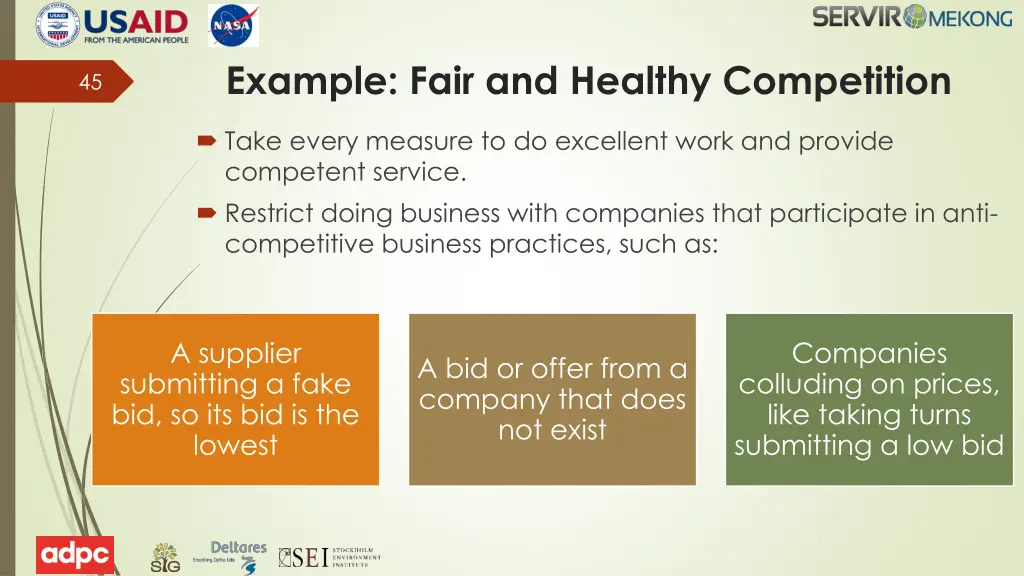 example fair and healthy competition