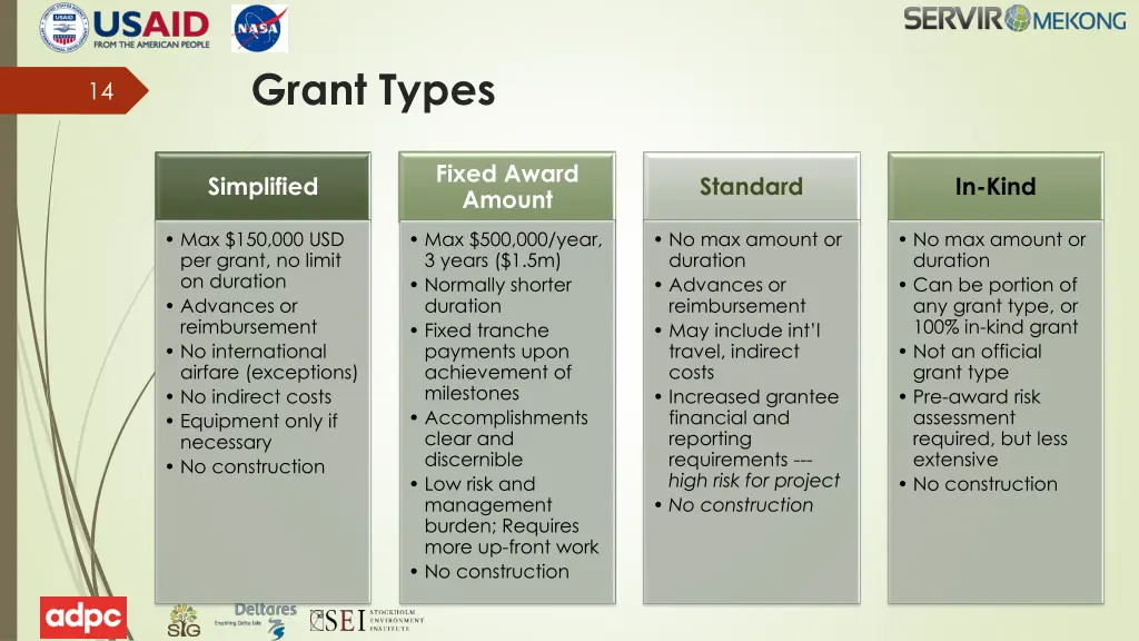 grant types 1