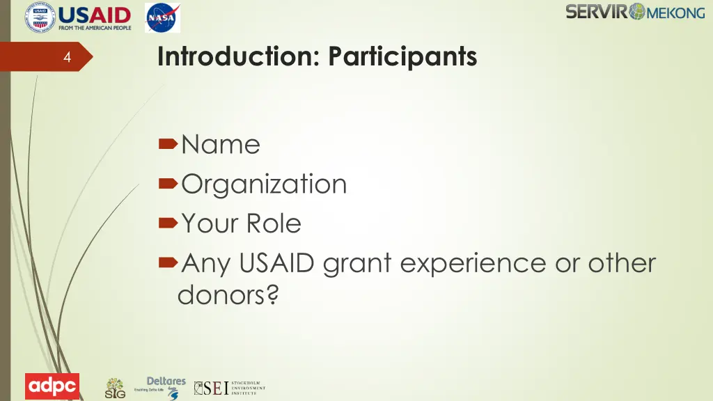 introduction participants