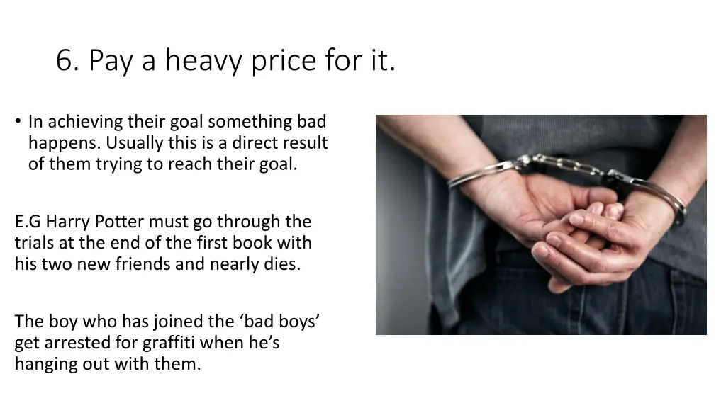 6 pay a heavy price for it