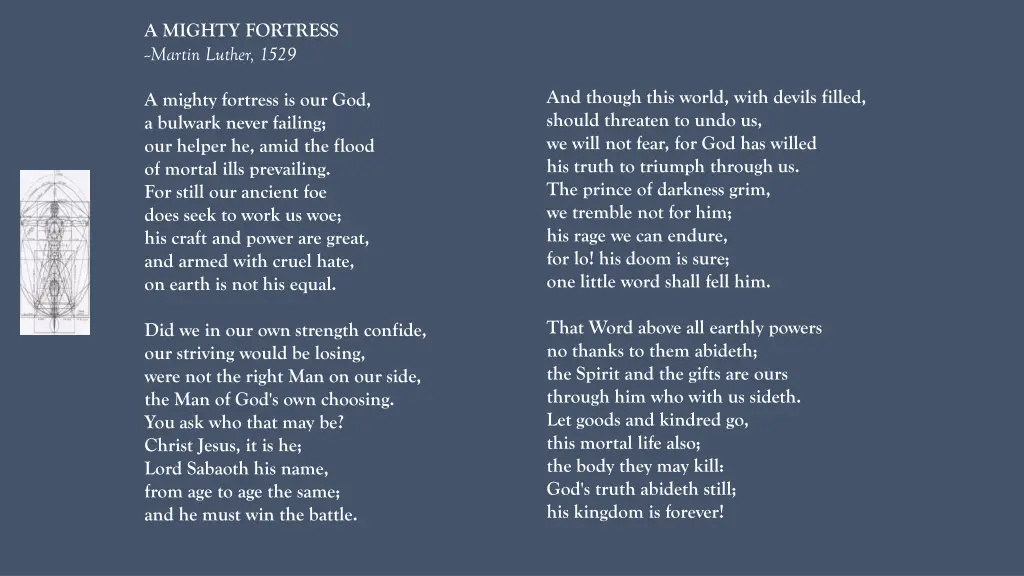 a mighty fortress martin luther 1529