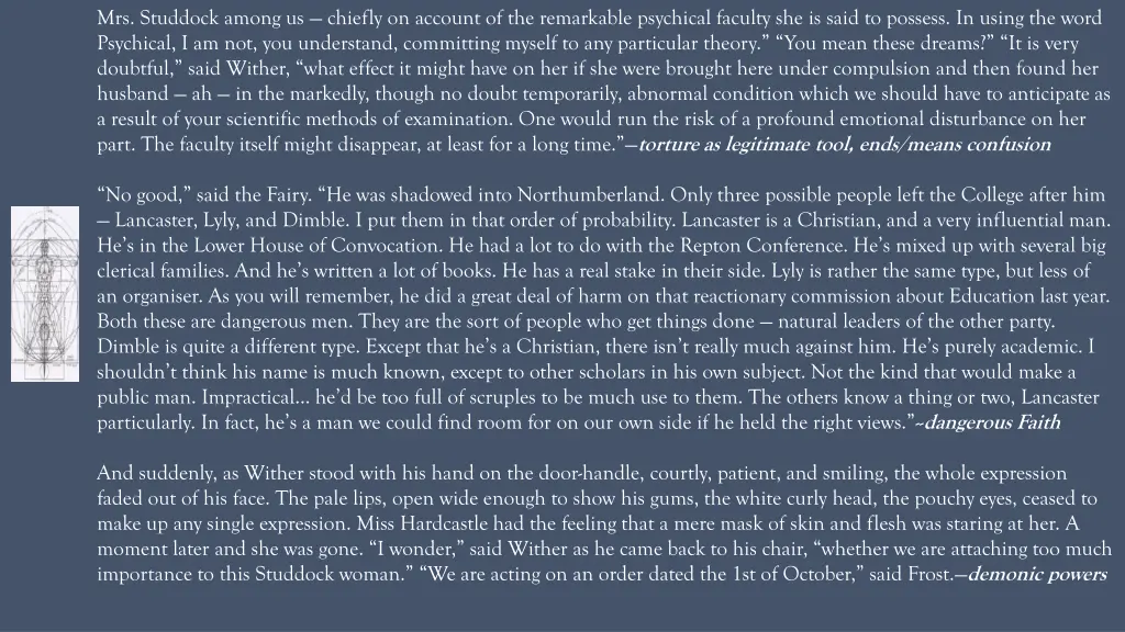 mrs studdock among us chiefly on account