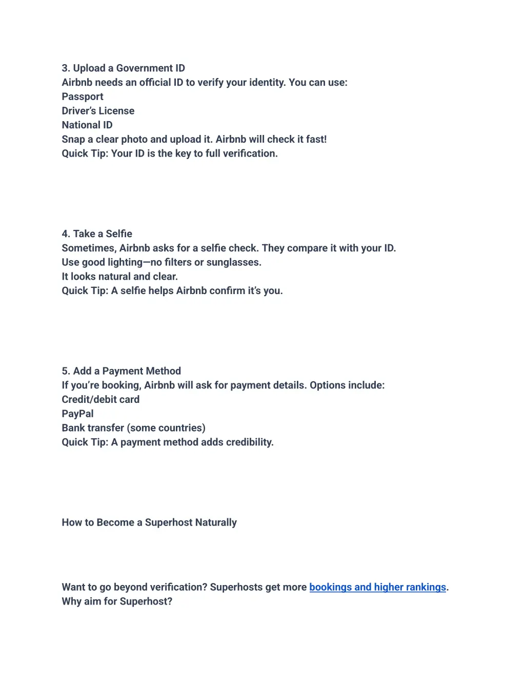 3 upload a government id airbnb needs an official