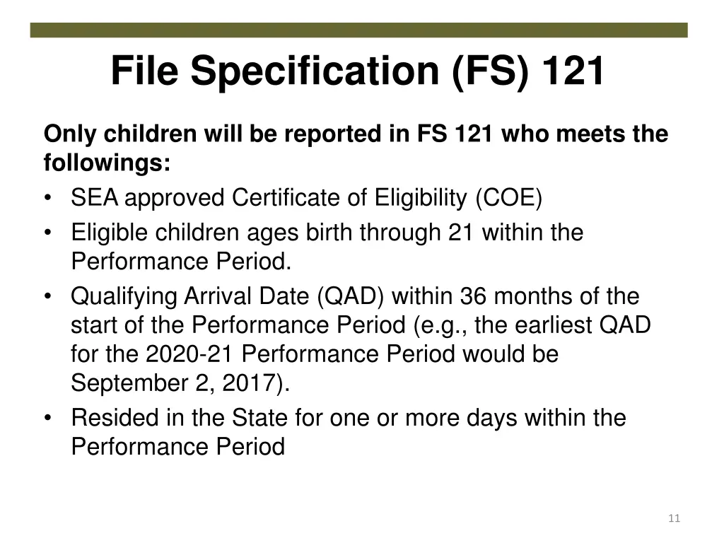 file specification fs 121