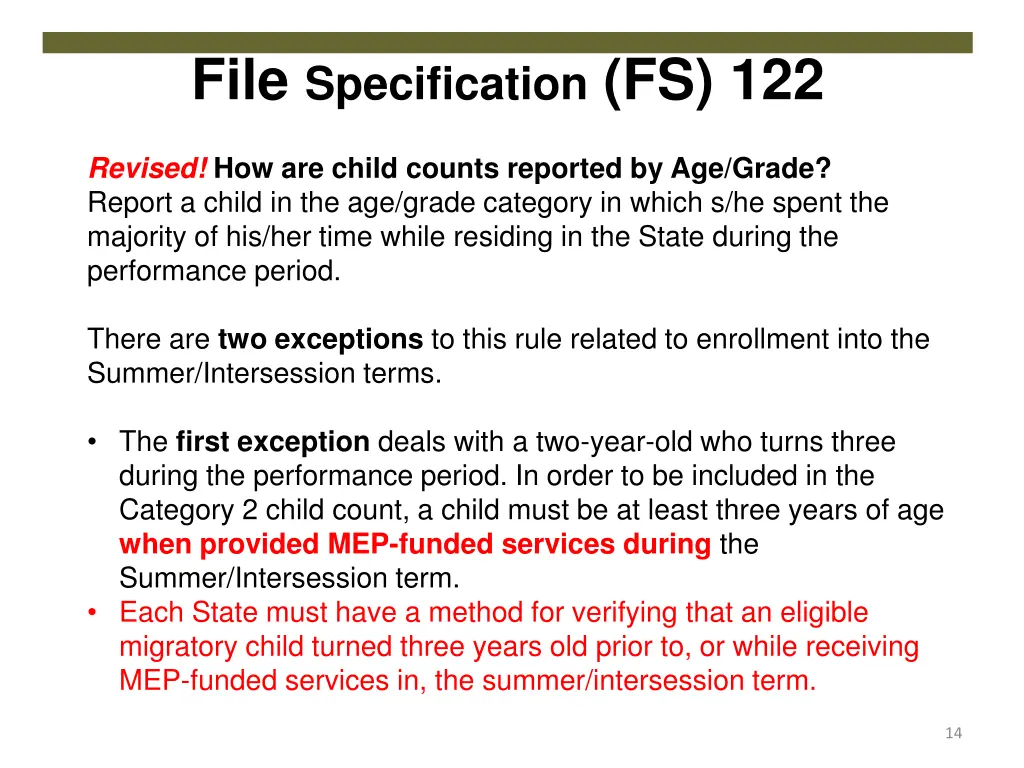 file specification fs 122