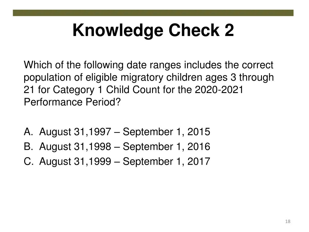 knowledge check 2