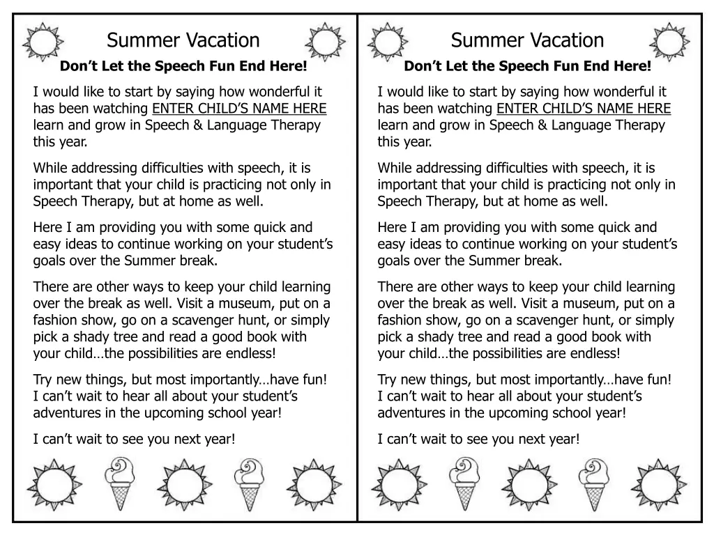 summer vacation don t let the speech fun end here 3