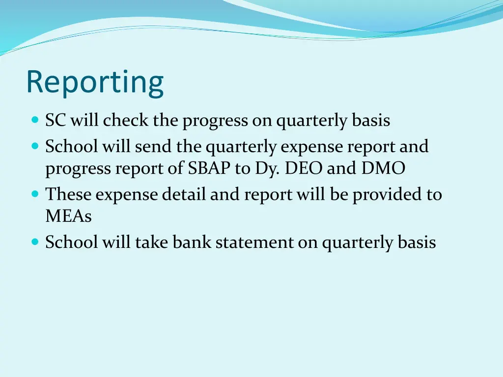 reporting