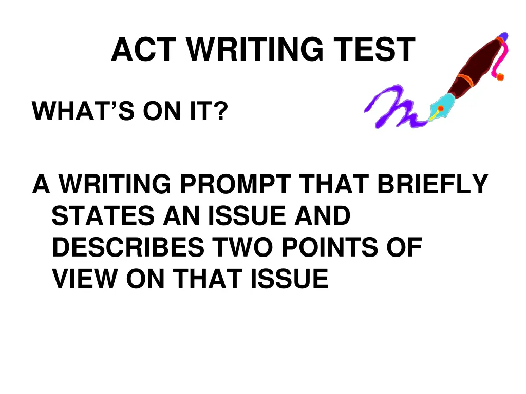 act writing test 2