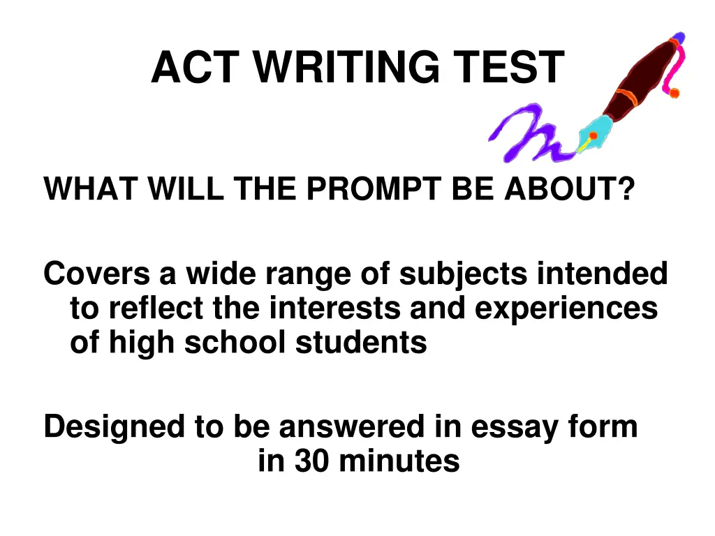 act writing test 3