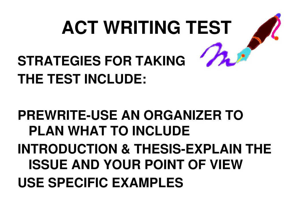 act writing test 7