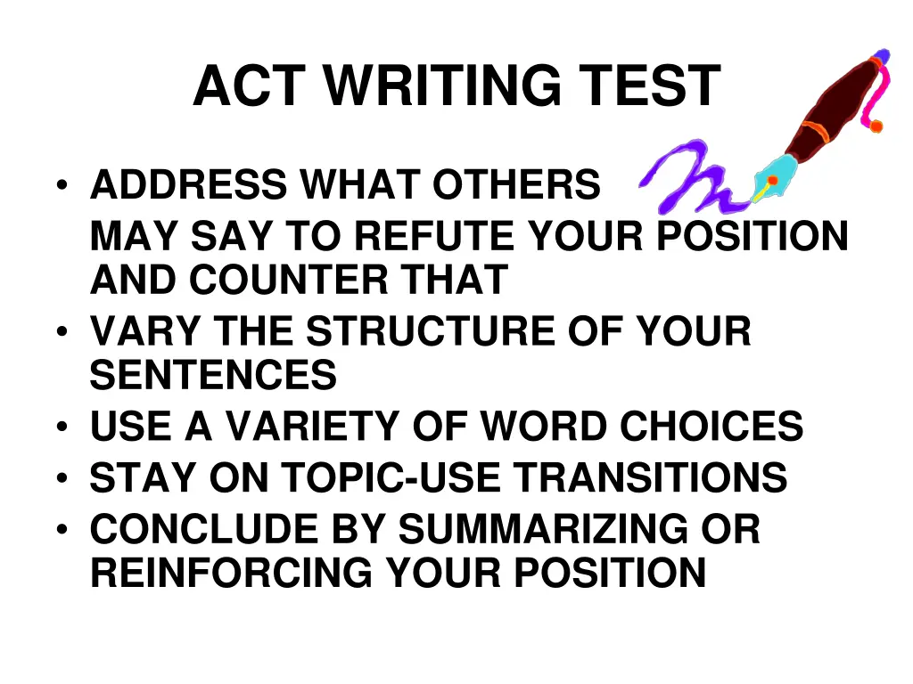act writing test 8