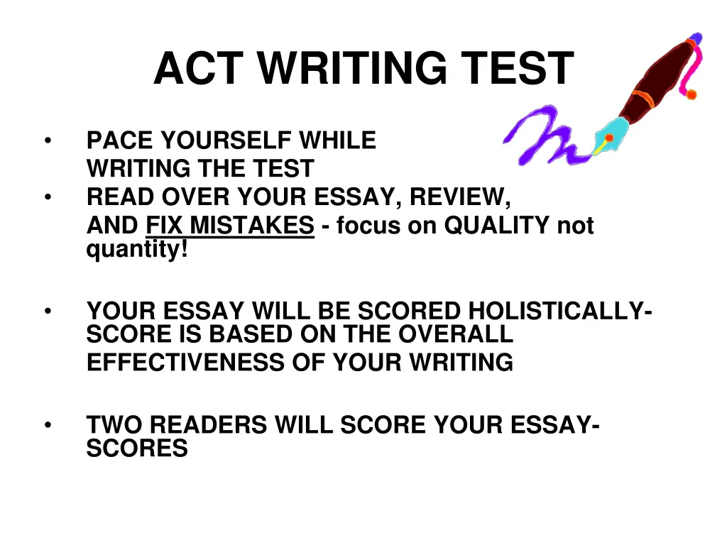 act writing test 9