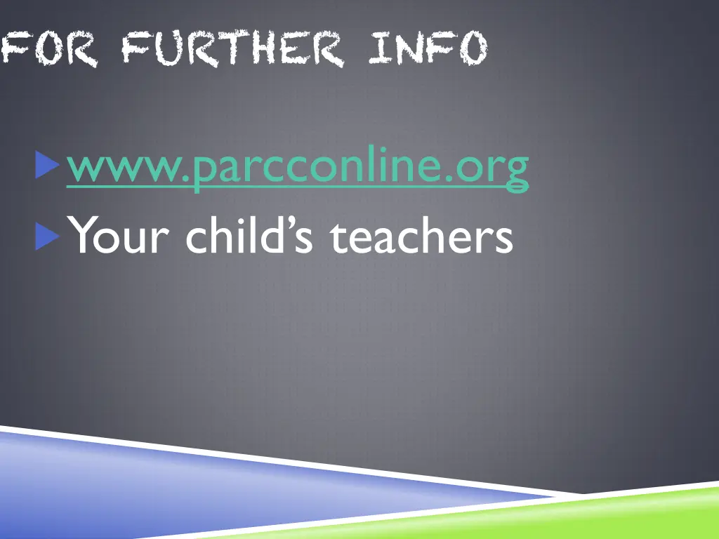 for further info