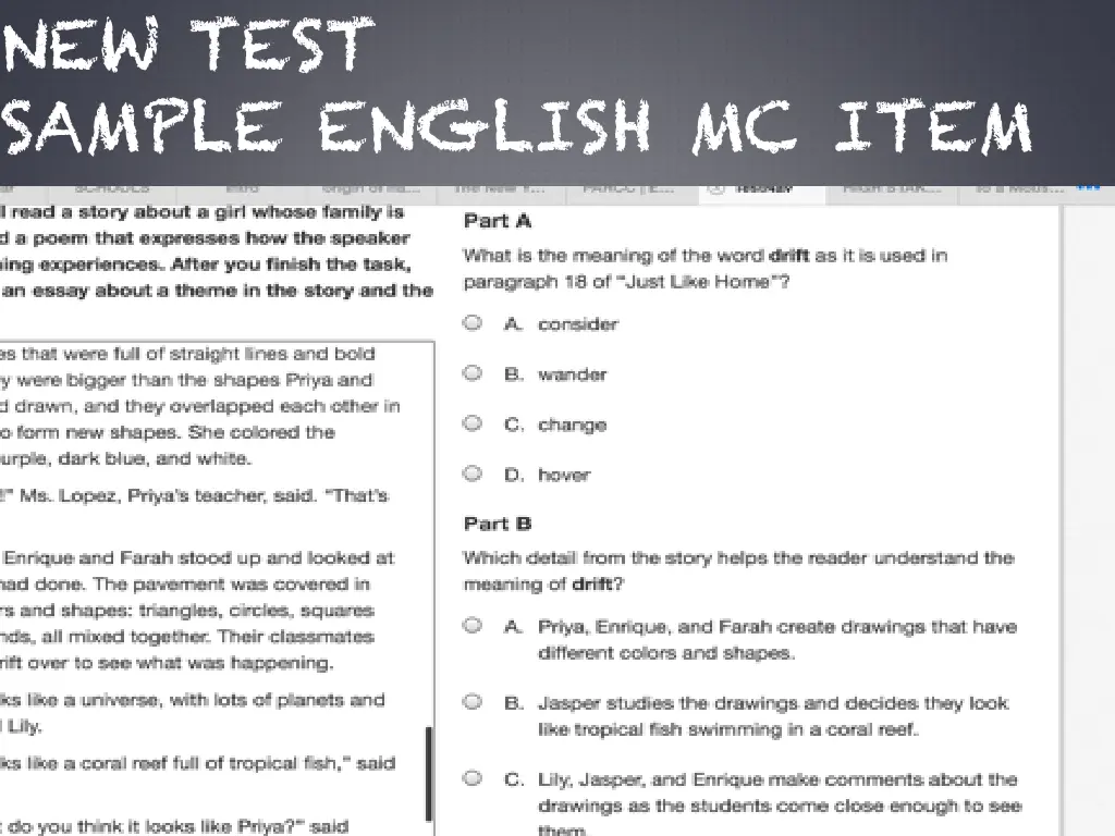 new test sample english mc item