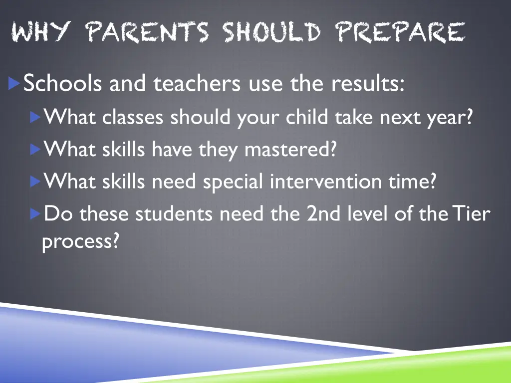 why parents should prepare