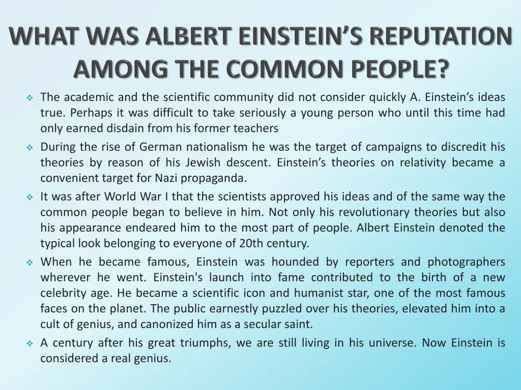 the academic and the scientific community