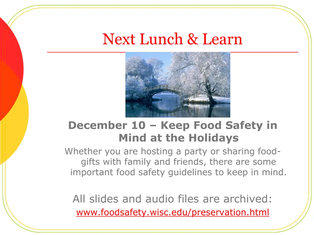 next lunch learn