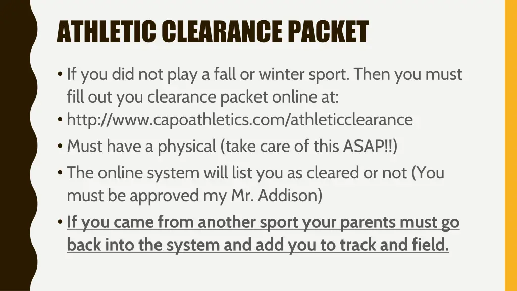 athletic clearance packet 1