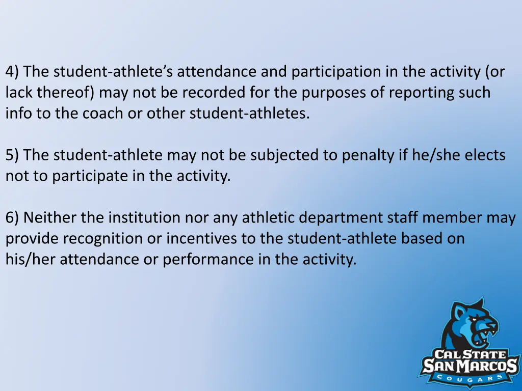 4 the student athlete s attendance