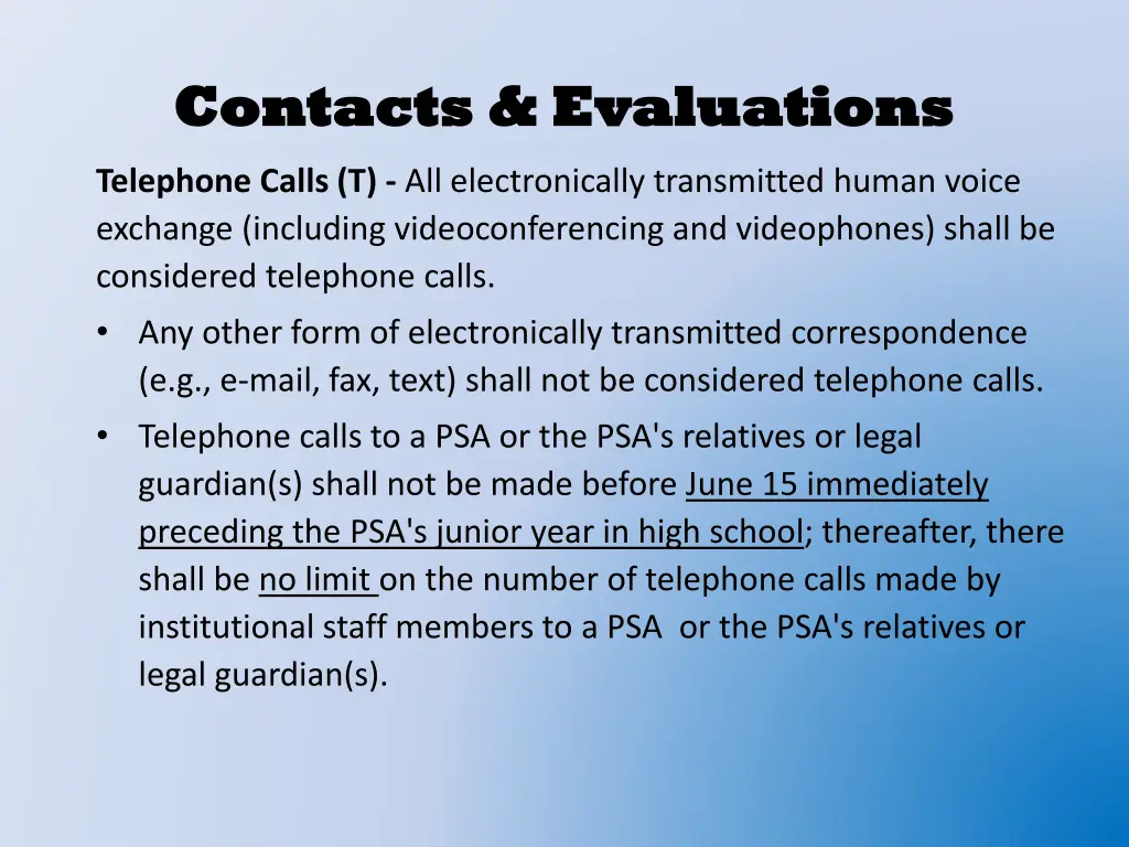 contacts evaluations contacts evaluations 1