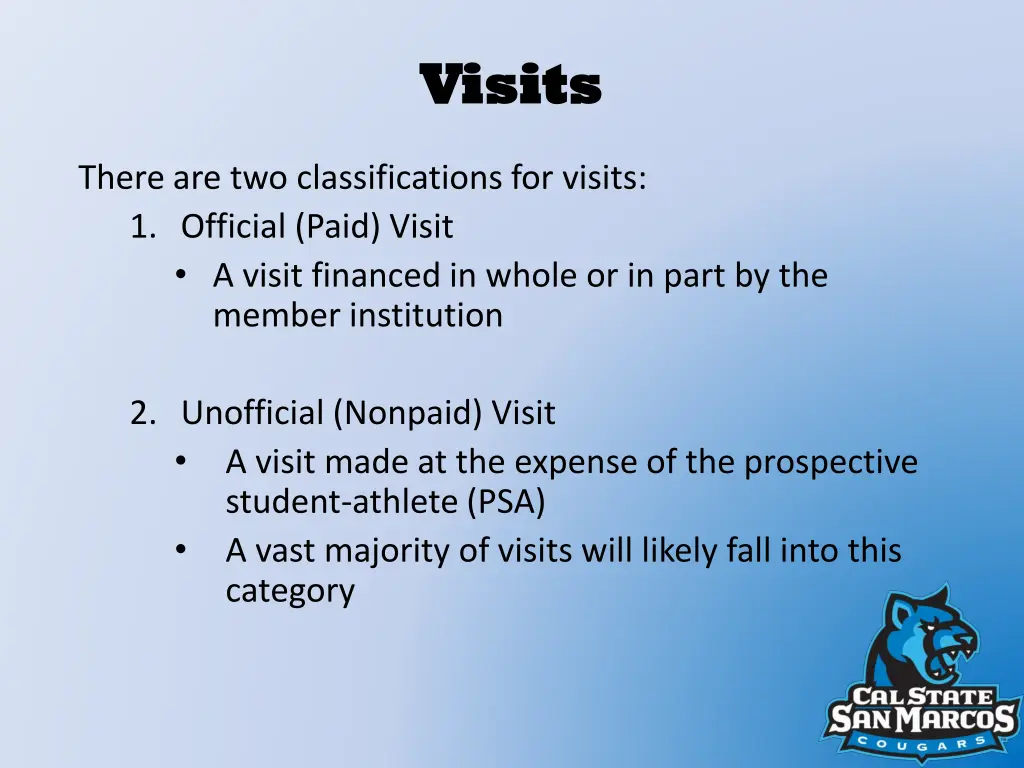 visits visits