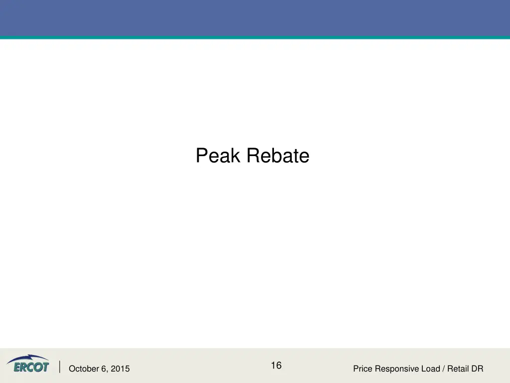peak rebate