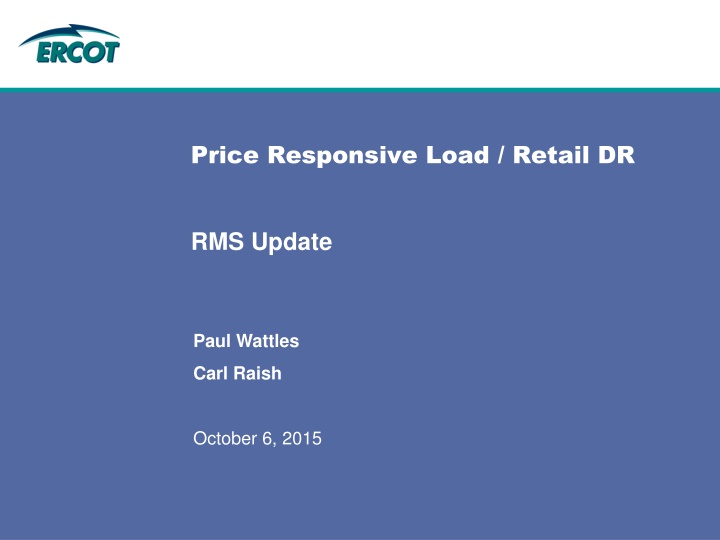 price responsive load retail dr