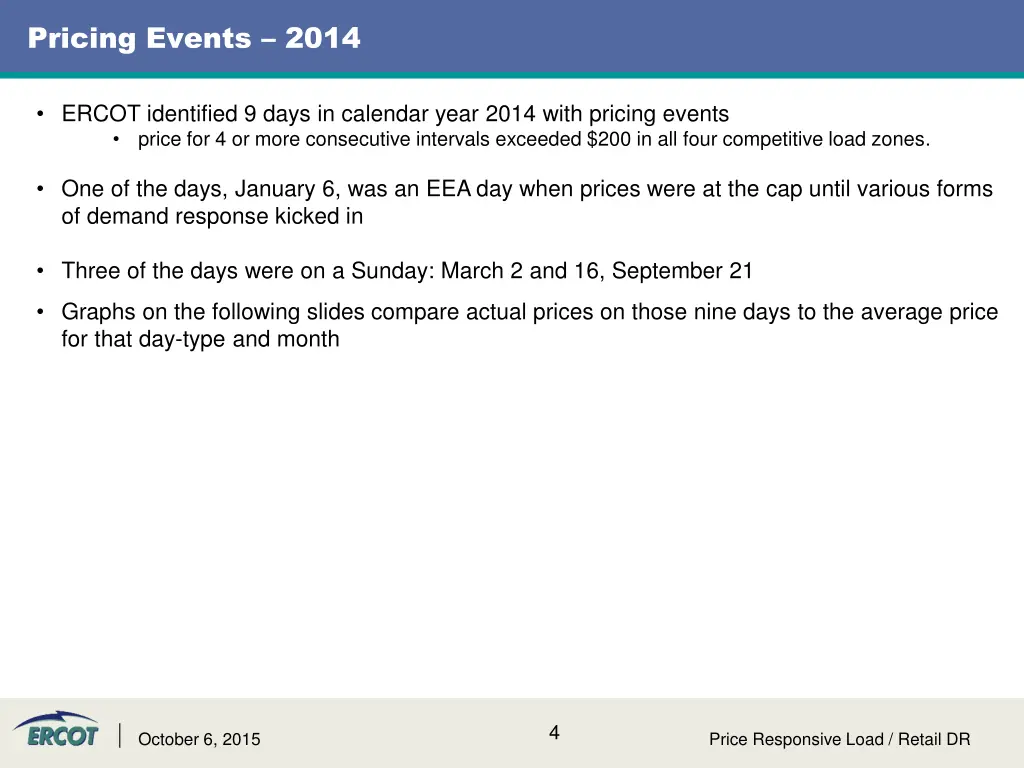 pricing events 2014