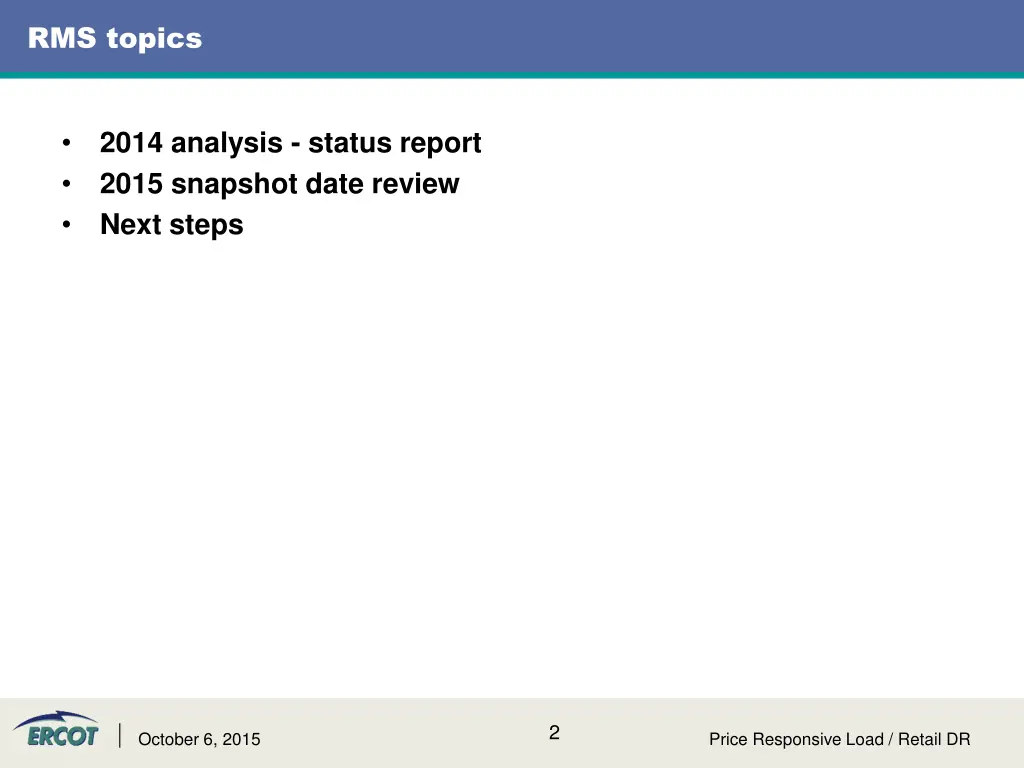 rms topics
