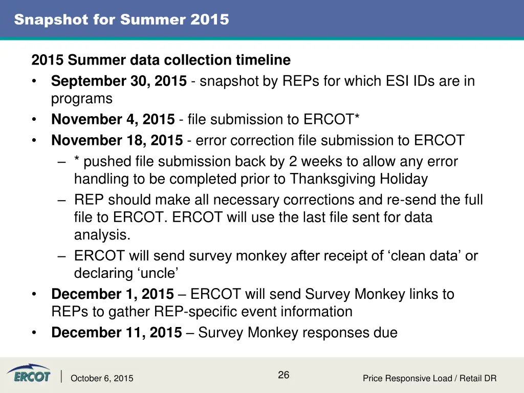 snapshot for summer 2015