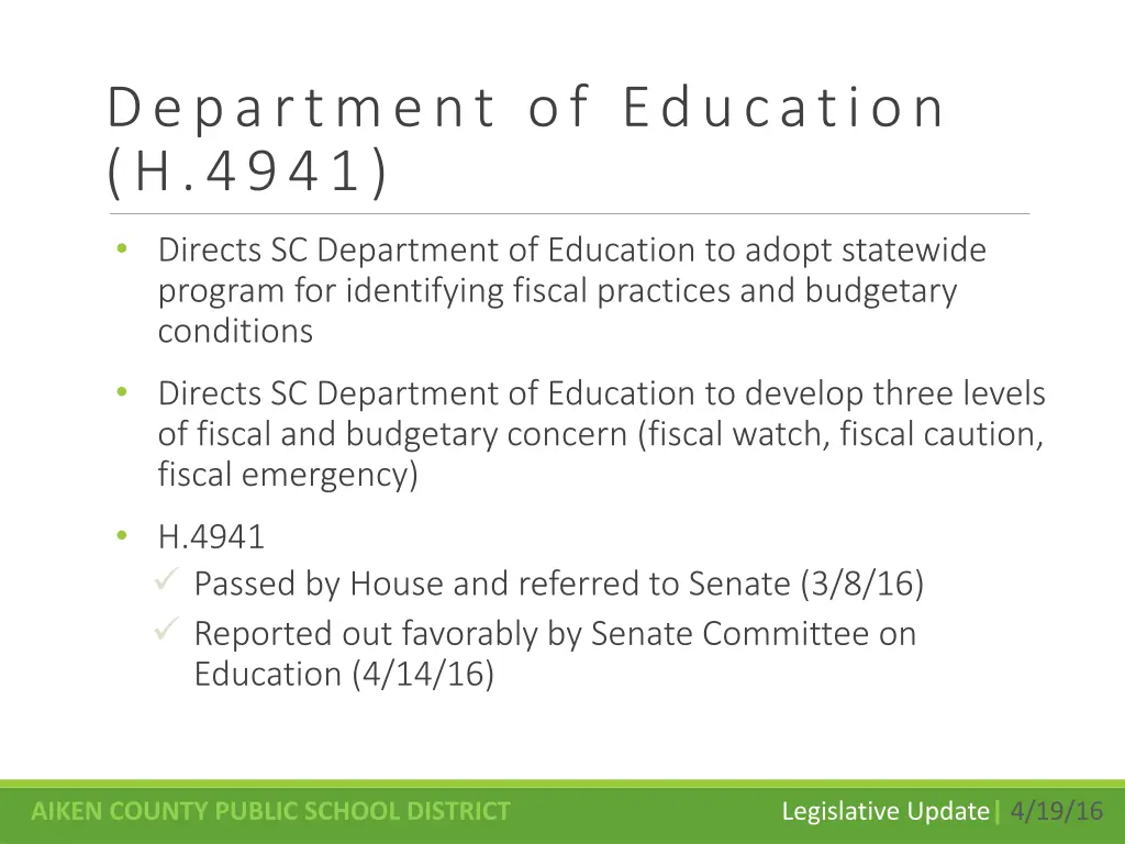 department of education h 4941