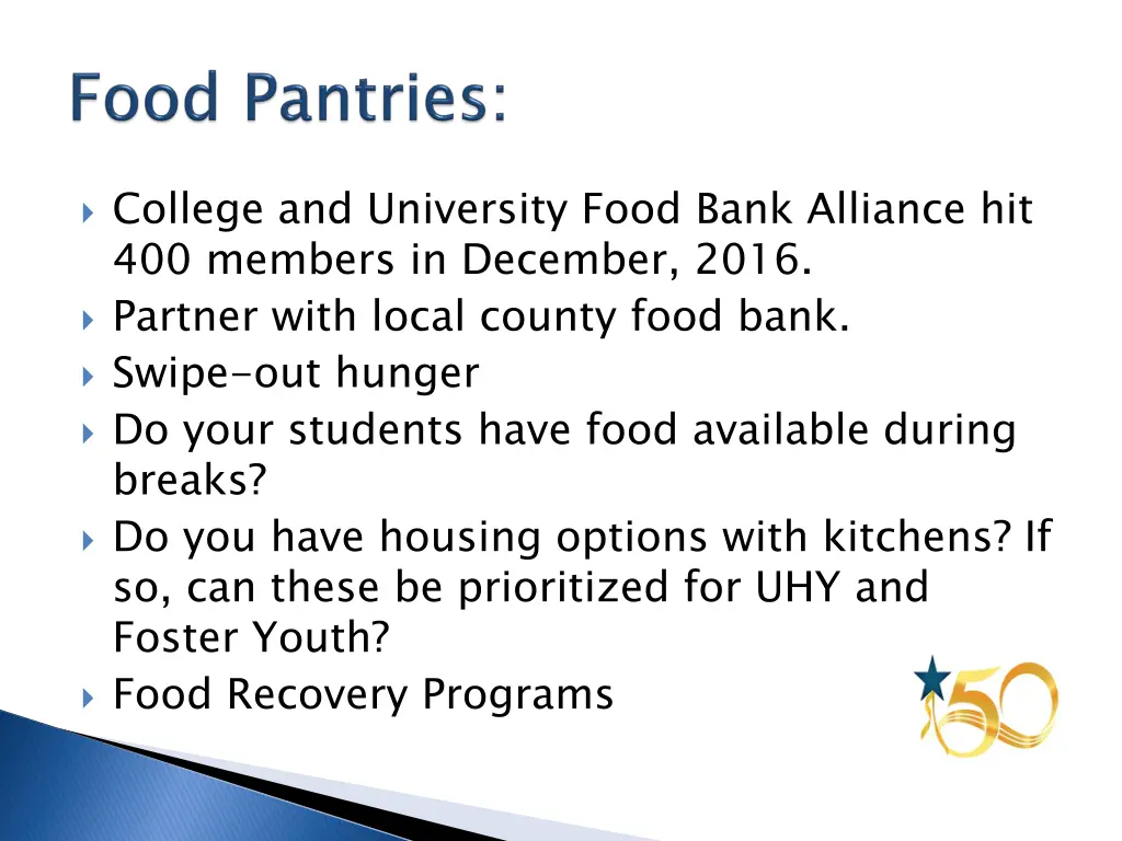 college and university food bank alliance