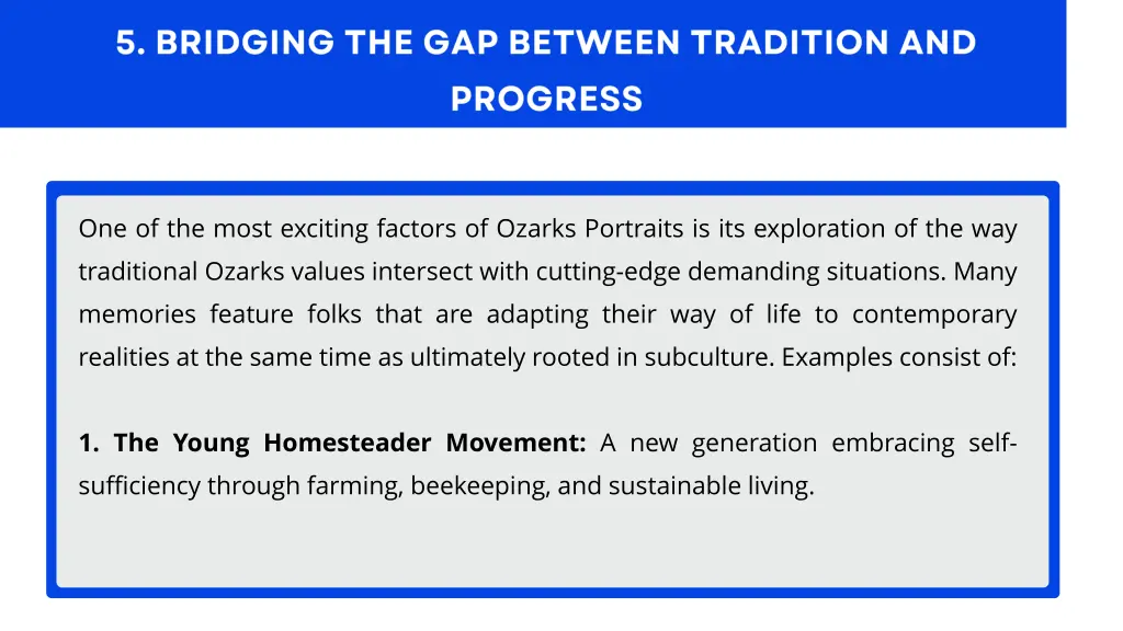 one of the most exciting factors of ozarks