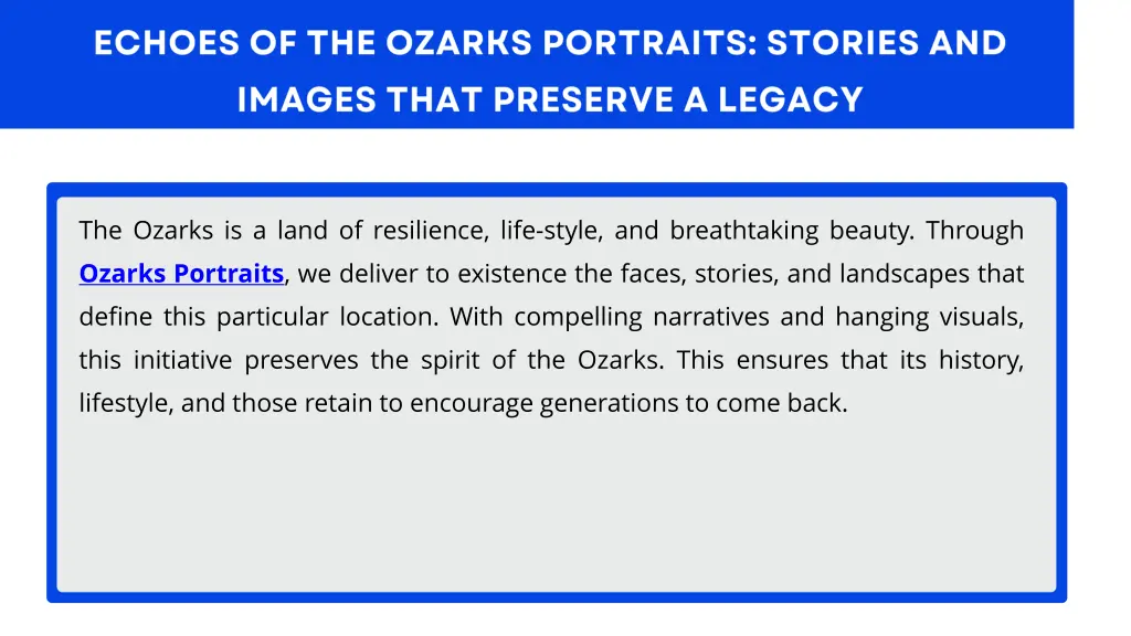 the ozarks is a land of resilience life style