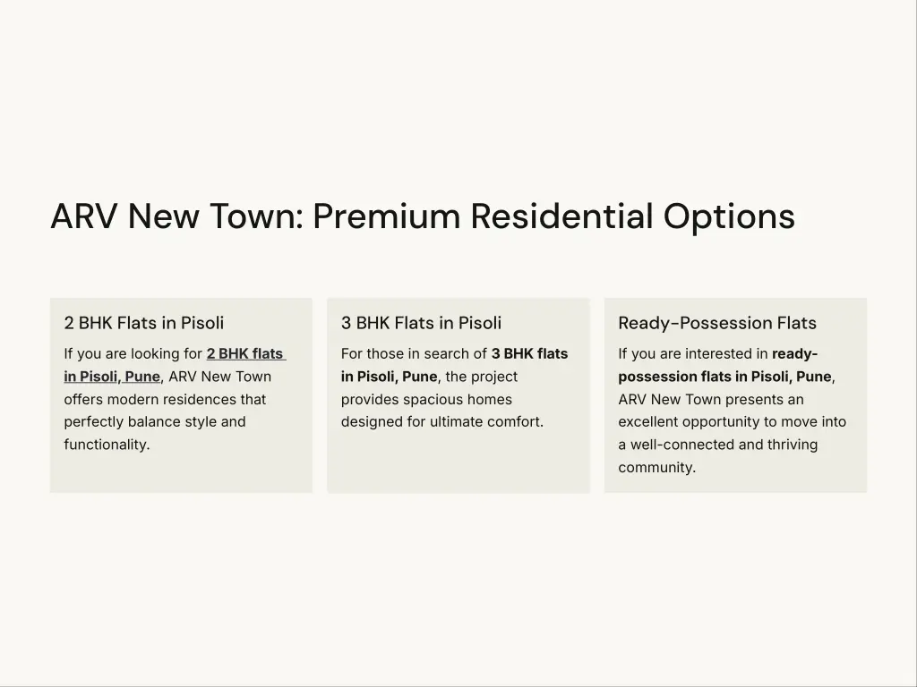 arv new town premium residential options